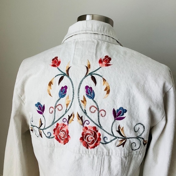 ROPA Hairston Roberson Western Embroidered Denim Full Zip Jacket USA Made‎ - Picture 2 of 16